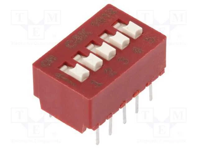 Interruptor: Dip-Switch, Quantidade de Secções: 5, 0,1a/50vdc