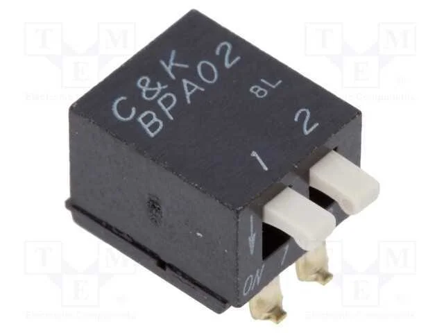 Interruptor: Dip-Switch, Quantidade de Secções: 2, 0,1a/5vdc