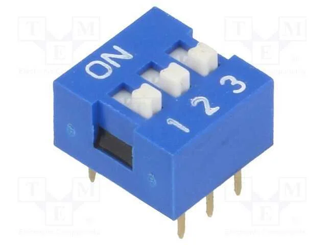 Interruptor: Dip-Switch, Quantidade de Sec&ccedil;&otilde;es: 3, On-Off, Pos: 2