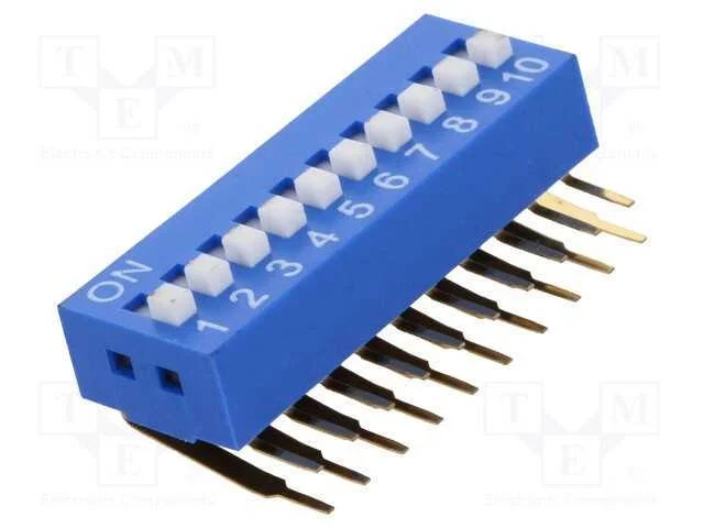 Interruptor: DIP-SWITCH, Quantidade de secções: 1.