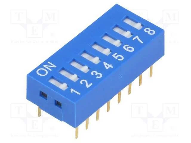 Interruptor: Dip-Switch, Quantidade de Sec&ccedil;&otilde;es: 8, On-Off, Pos: 2