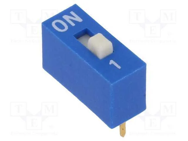 Interruptor: DIP-SWITCH, Quantidade de sec&ccedil;&otilde;es: 1.