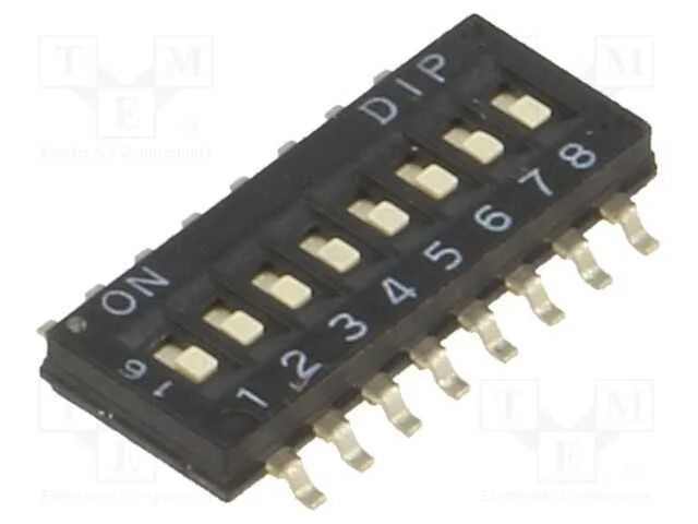 Interruptor: Dip-Switch, Quantidade de Sec&ccedil;&otilde;es: 8, On-Off, Pos: 2