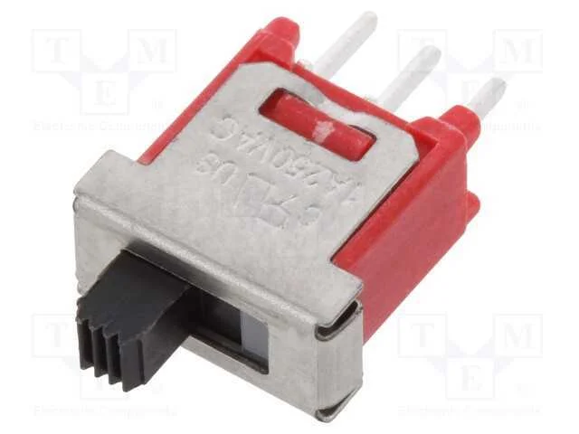 Interruptor Deslizante, Pos: 2, SPDT, 1A/250VAC, 3