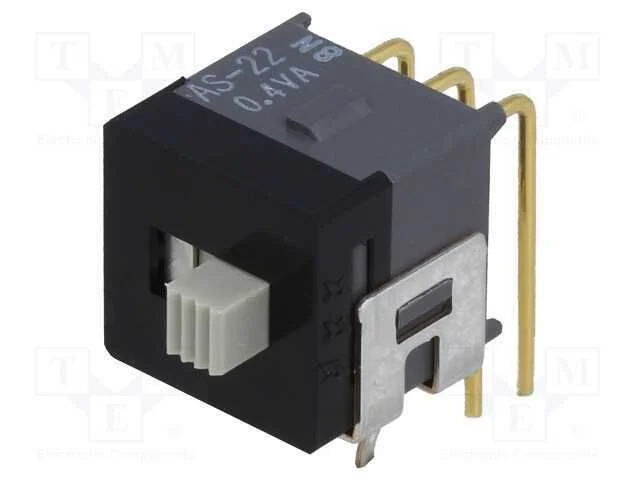Interruptor: de Corrediça, Pos: 2, Dpdt, 0,01a/28vac, 0,01a/28vdc