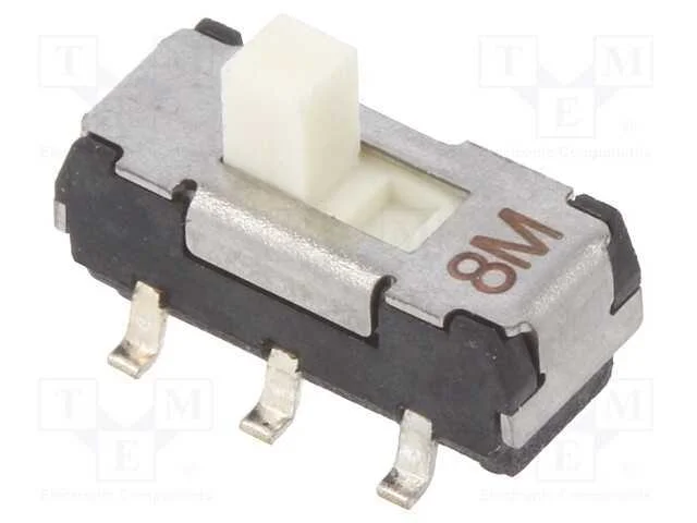 Interruptor: de Corrediça, Pos: 2, Dpdt, 0,2a/12vdc, On-On, Smt