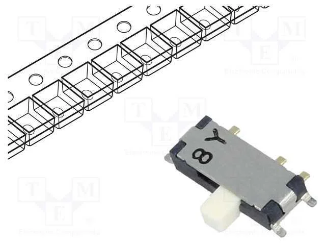 Interruptor: de Corredi&ccedil;a, Pos: 2, Spdt, 0,3a/4vdc, On-On, Smt, Cus
