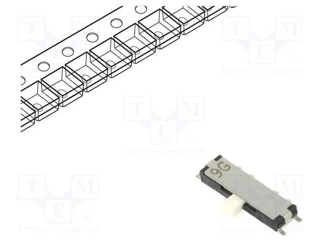 Interruptor: de Corrediça, Pos: 3, Sp3t, 0,3a/4vdc, On-On-On, Smt