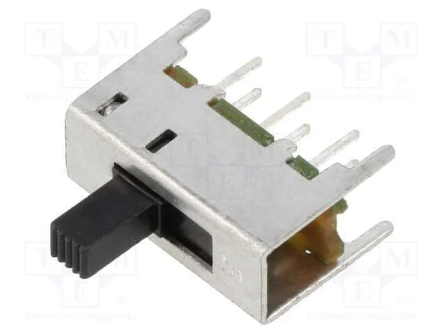 Interruptor Deslizante, Pos: 2, DPDT, 0,2A/30VDC,