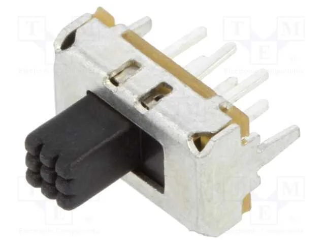 Interruptor Deslizante, Pos: 2, DPDT, 0,2A/30VDC,