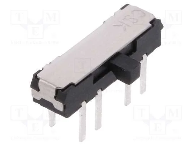 Interruptor Deslizante, Pos: 2, DP3T, 0,3A/6VDC, O