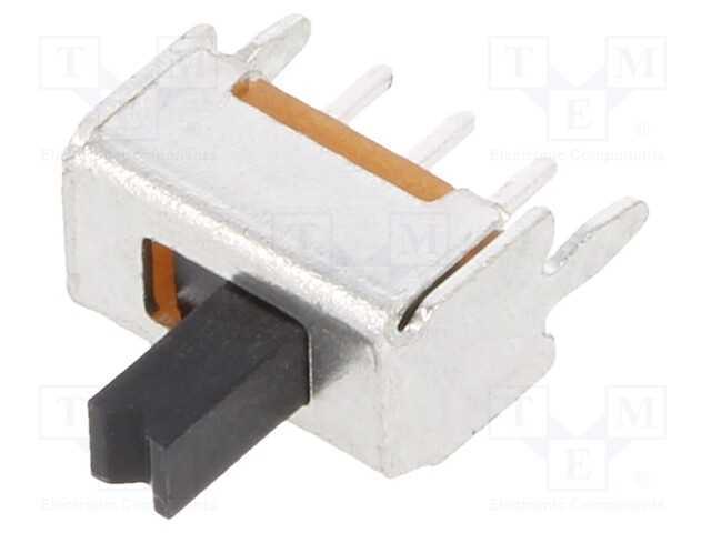 Interruptor Deslizante, Pos: 2, SPDT, 0,1A/12VDC,