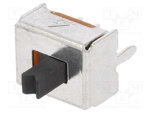 Interruptor Deslizante, Pos: 2, SPDT, 0,1A/12VDC,