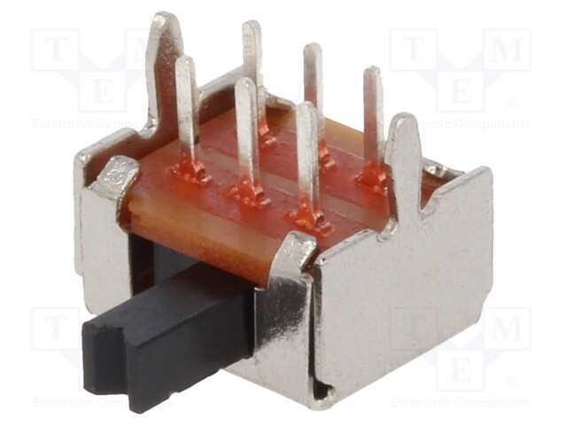 Interruptor Deslizante, Pos: 2, SP3T, 0,1A/12VDC,