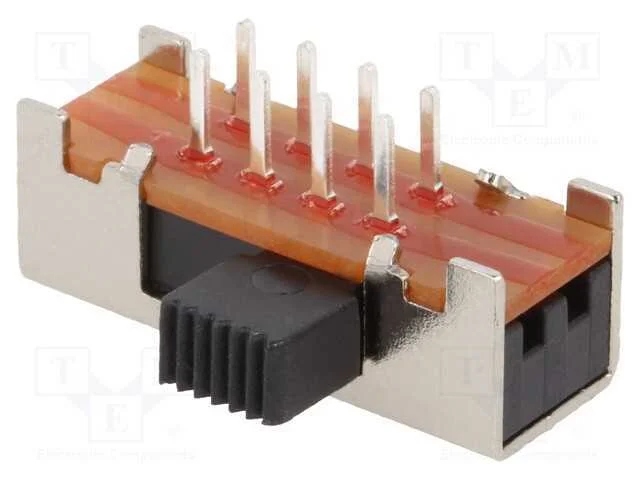 Interruptor Deslizante, Pos: 3, SP3T, 0,3A/30VDC,