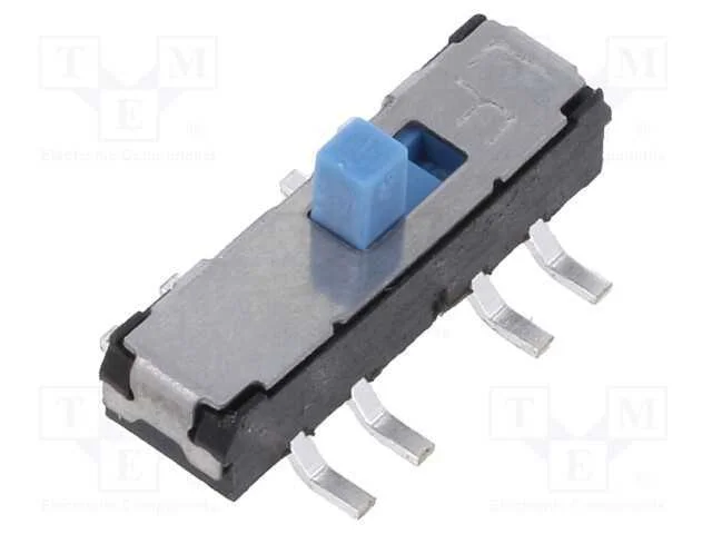 Interruptor: de Corrediça, Pos: 2, Spdt, 0,3a/6vdc, On-On, Pcb, 70mo