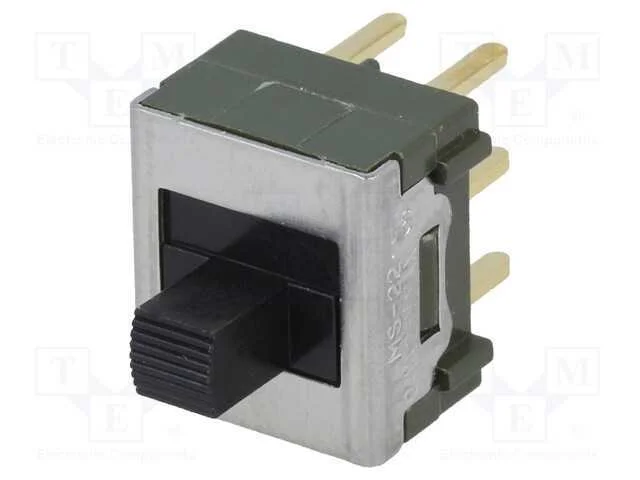 Interruptor Deslizante, Pos: 3, DPDT, 0,01A/28VAC,
