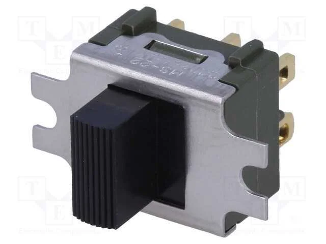 Interruptor Deslizante, Pos: 2, DPDT, 0,01A/28VAC,