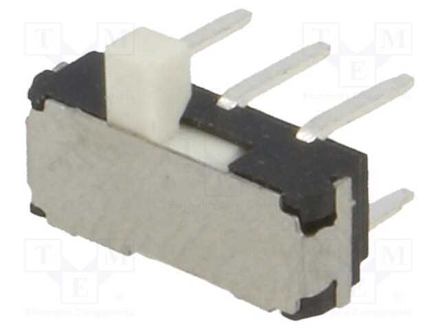 Interruptor Deslizante, Pos: 2, DPDT, 0,3A/6VDC, O