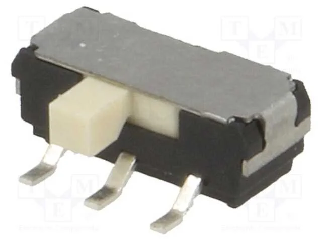 Interruptor Deslizante, Pos: 2, DPDT, 0,3A/6VDC, O