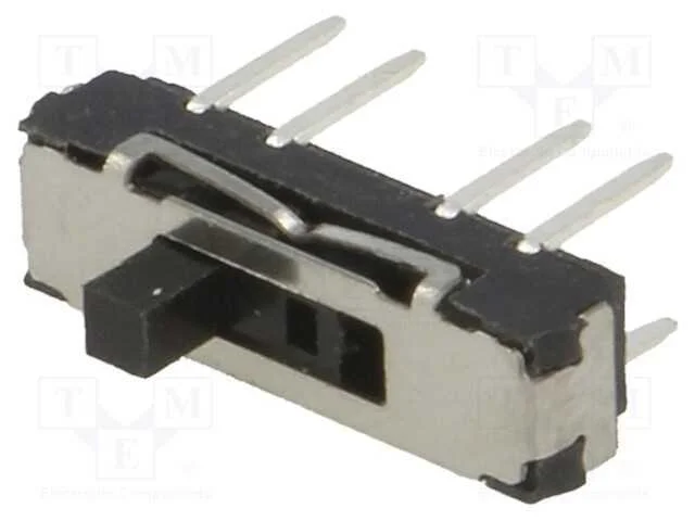 Interruptor Deslizante, Pos: 3, DP3T, 0,3A/6VDC, O