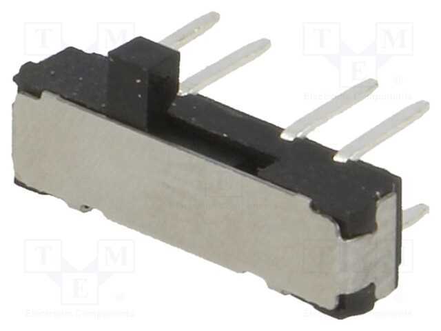 Interruptor Deslizante, Pos: 3, DP3T, 0,3A/6VDC, O
