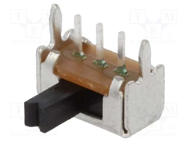 Interruptor Deslizante, Pos: 2, SPDT, 0,1A/12VDC,