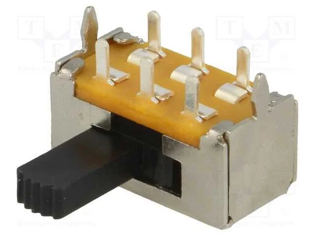 Interruptor Deslizante, Pos: 2, DPDT, 1A/125VDC, O