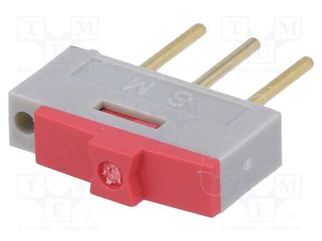 Interruptor Deslizante, Pos: 2, SPDT, 0,5A/12VDC,