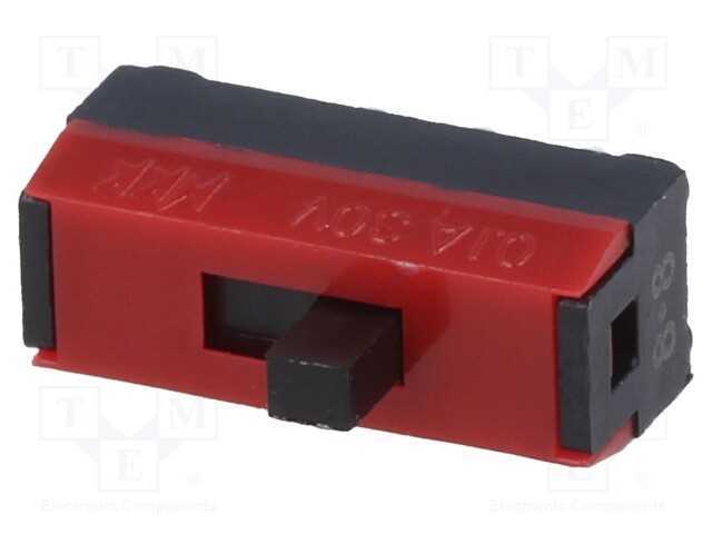 Interruptor Deslizante, Pos: 2, SPDT, 0,1A/30VDC,
