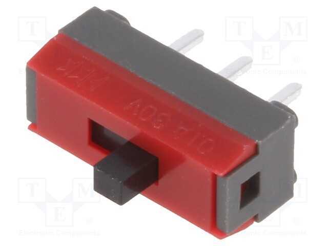 Interruptor Deslizante, Pos: 2, SPDT, 0,1A/30VDC,