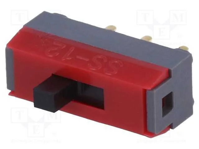 Interruptor Deslizante, Pos: 2, SPDT, 0,01A/28VDC,