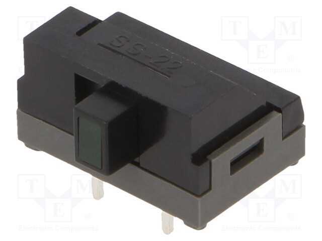 Interruptor Deslizante, Pos: 2, DPDT, 0,1A/30VDC,