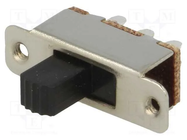 Interruptor Deslizante, Pos: 2, DPDT, 0,5A/250VAC,
