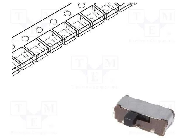 Interruptor Deslizante, Pos: 2, SPDT, 0,3A/6VDC, O