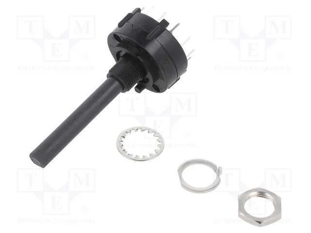 Interruptor: Giratório, Pos: 12, Spst, 2,5a/125vac, 0,35a/125vdc