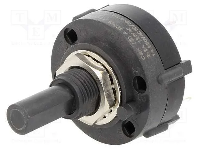 Interruptor: Giratório, Pos: 4, Spdt, 2,5a/125vac, 0,35a/125vdc