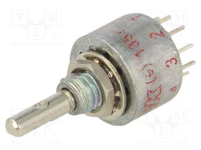 Interruptor: Giratório, Pos: 5, 0,25a/125vac, 0,25a/28vdc, 36