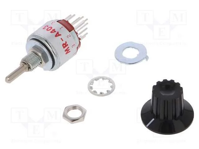 Interruptor: Giratório, Pos: 3, 4p3t, 0,01a/28vac, 0,01a/28vdc