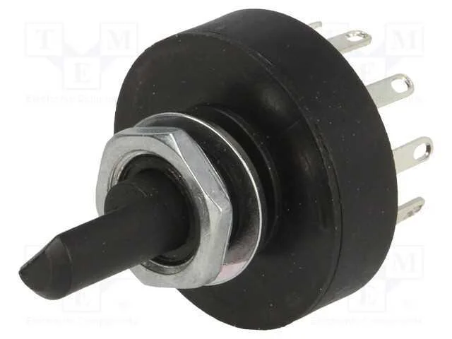 Interruptor: Giratório, Pos: 5, 1a/250vac, 36, -20÷70c, L: 19,2mm