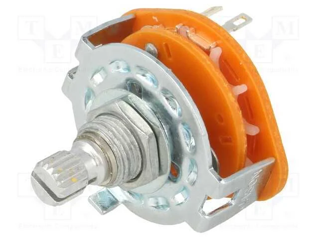 Interruptor: Giratório, Pos: 3, 0,3a/125vac, 30, -20÷70c, L: 15mm