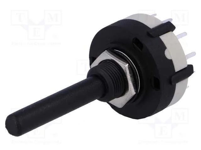 Interruptor: Giratório, Pos: 12, 0,3a/125vac, 1a/30vdc, 30, L: 30mm