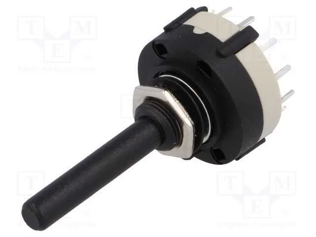 Interruptor: Giratório, Pos: 12, 0,3a/125vac, 1a/30vdc, 30, L: 30mm