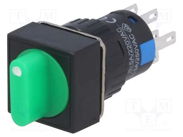 Interruptor: girat&oacute;rio, Pos: 3, 3A/220VAC, 2A/24V.