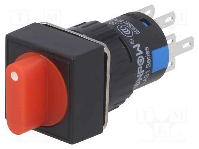 Interruptor: Giratório, Pos: 3, 3a/220vac, 2a/24vdc, -20÷55c, 50mo
