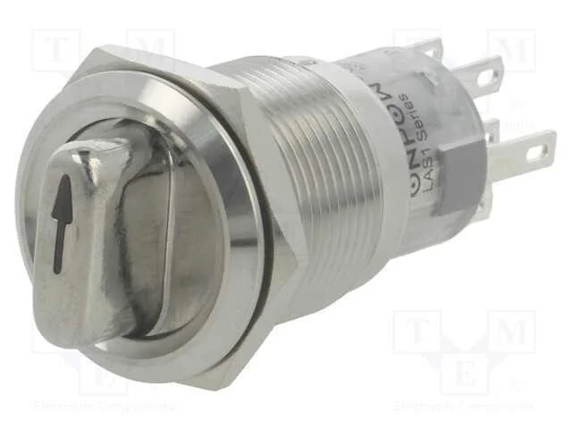 Interruptor: giratório, Pos: 3, DP4T, 0,5A/220VAC.