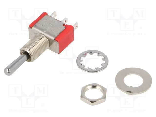 Interruptor: de alavanca, Pos: 3, SP3T, ON-OFF-ON.