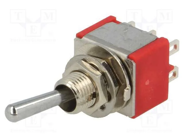 Interruptor: de alavanca, Pos: 2, DPDT, ON-(ON), .