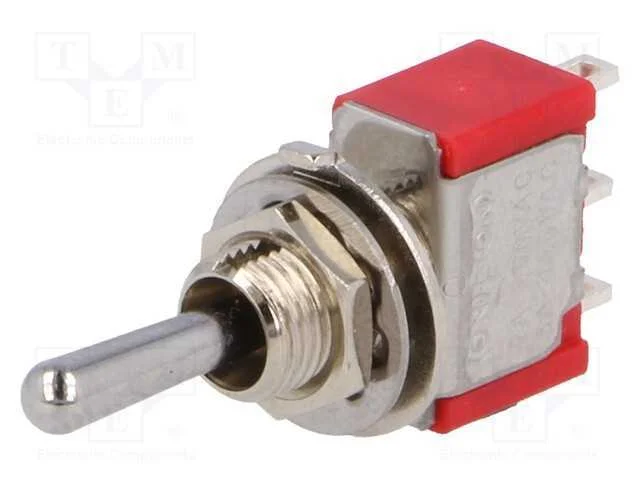 Interruptor: de alavanca, Pos: 3, SP3T, (ON)-OFF-.