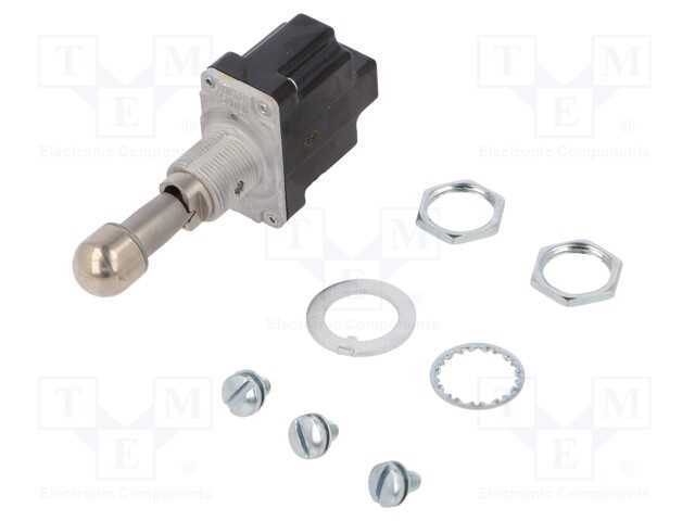 Interruptor: de Alavanca, Pos: 3, Spdt, (On)-Off-(On), 10a/125vac